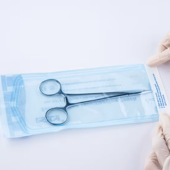 Medical Autoclave Flat Reel Self Sealing Sterilization Packaging Pouches