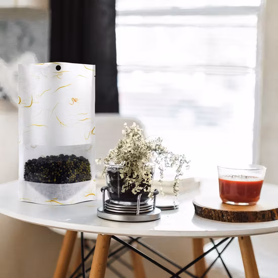 Custom Mylar Plastic Packing Recyclable Aluminum Foil Zipper Pouch Food Packaging Bags for Coffee Tea Nuts Cookies