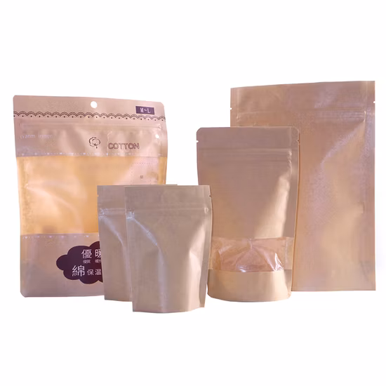 Dq Pack Recyclable Plastic Zip Lock Smell Proof Stand up Pouch with Zipper for Albumen Powder Nuts