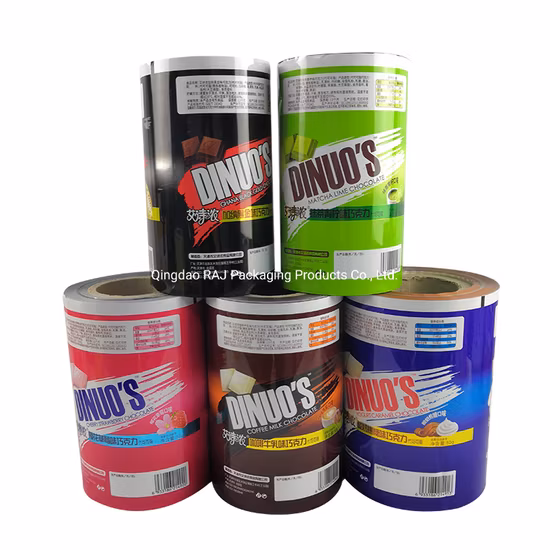 Plastic Roll Film Packaging Printing Bag Packaging for Stock Food, Tea, Nut, Candy Plastic Roll Food Packaging Bag