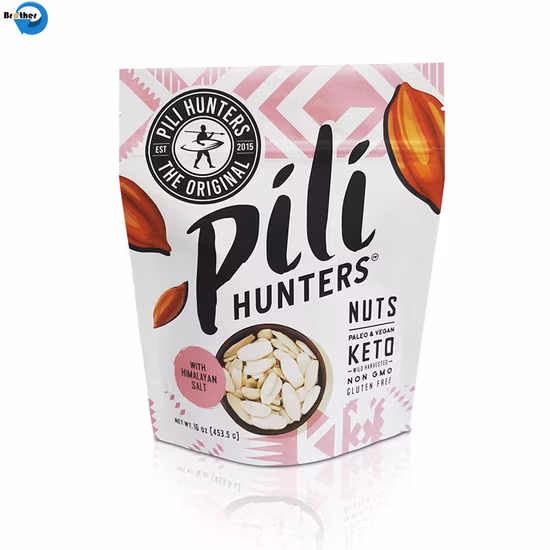 Custom Printed Retort Zip Lock Zipper Value Stand up Pouch Bags Coffee Beans Tea Cookie Snack Resealable Aluminum Foil Mylar Plastic Food Packaging Bag