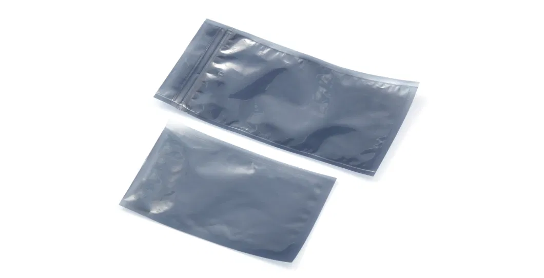 ESD-Safe Resealable Metal-in Static Moisture Barrier Shielding Flat Pouches for Sensitive Components