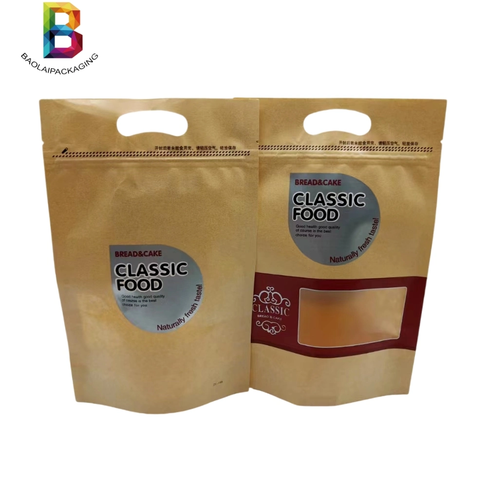 Custom Dried Food Snack Biltong Beef Jerky Packaging Bags with Windo