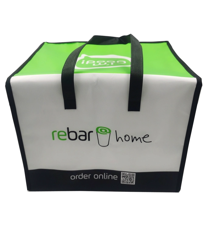 Laminated PP Non Woven 12 Bottle Separators Thermal Bag for Beverages