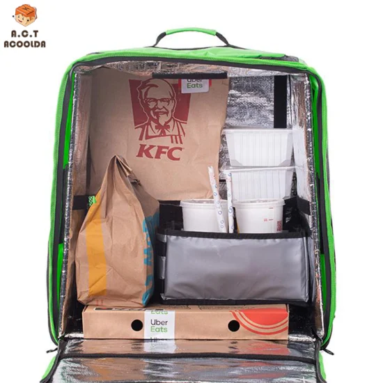 Promotional Reusable Waterproof Lunch Thermal Bag Aluminium Foil Everlasting Food Cooler Compartment Insulation Delivery Bag